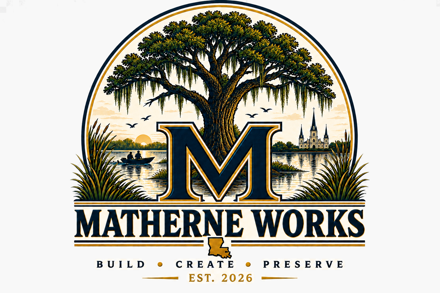 Matherne Works — Louisiana roots and St. Louis Cathedral